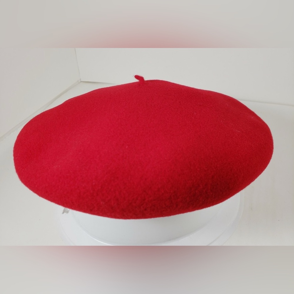 H&M Vibrant Red Wool Beret
